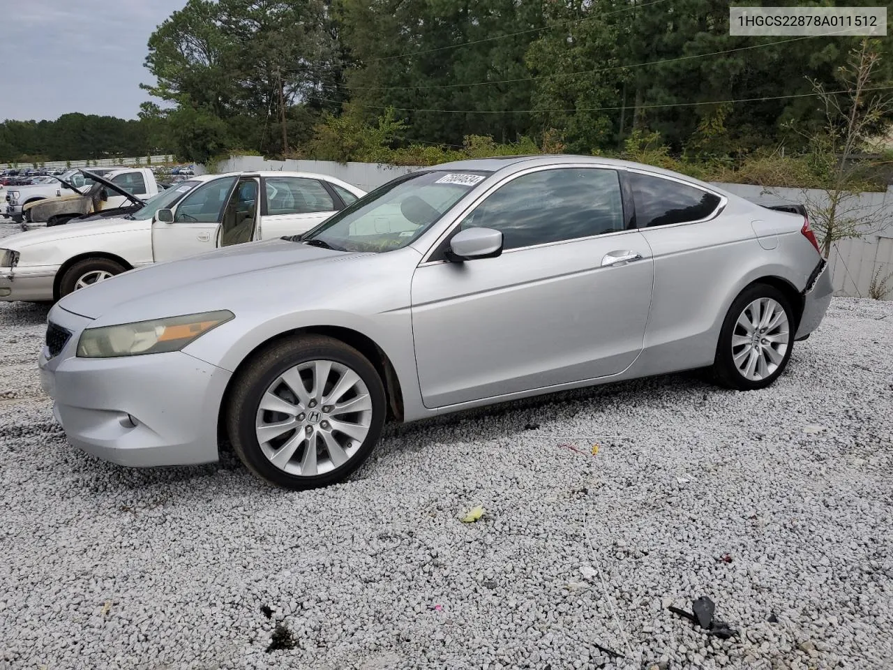 2008 Honda Accord Exl VIN: 1HGCS22878A011512 Lot: 75804634