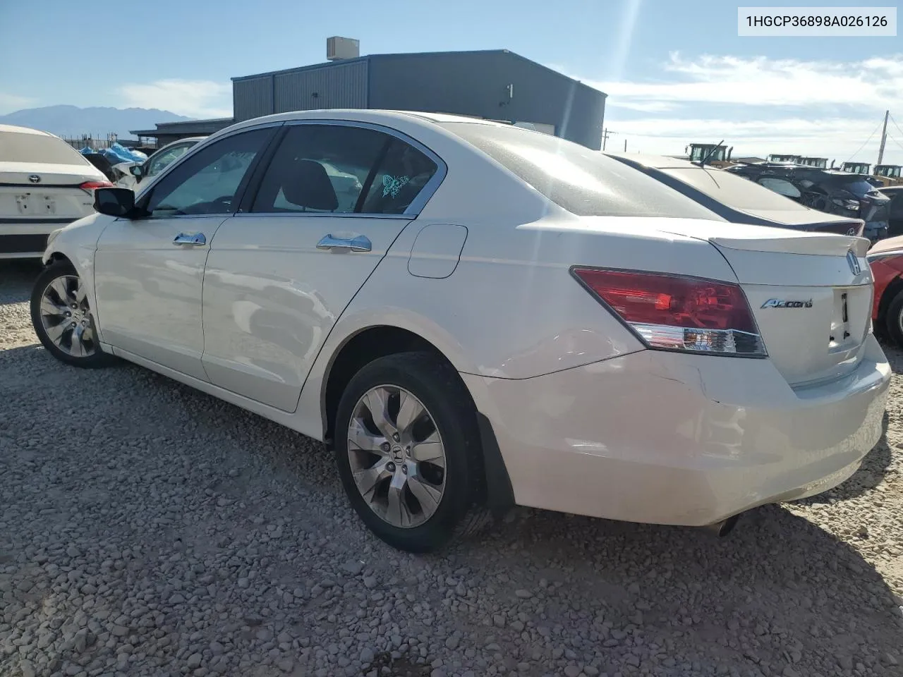 2008 Honda Accord Exl VIN: 1HGCP36898A026126 Lot: 75811704