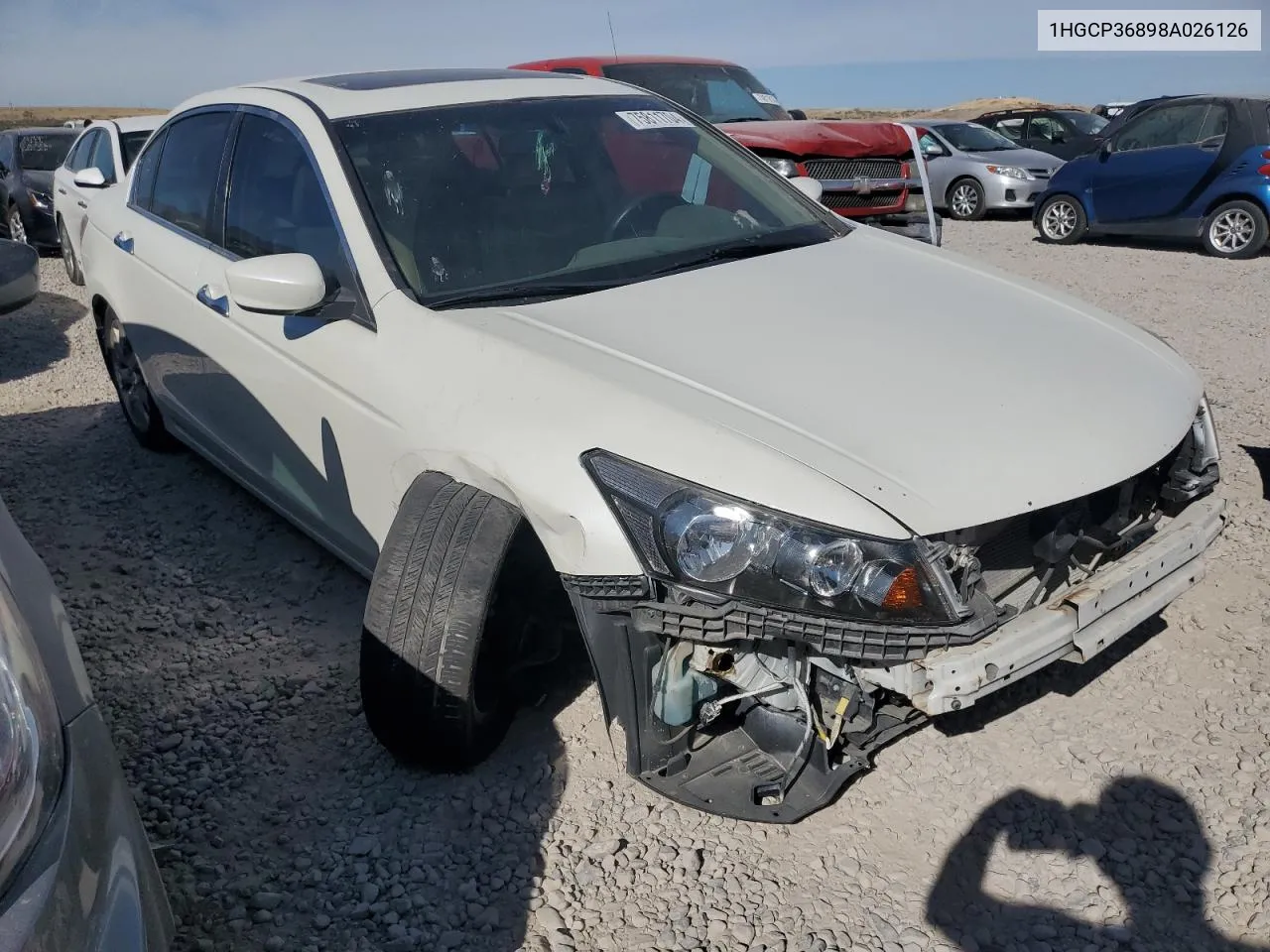 2008 Honda Accord Exl VIN: 1HGCP36898A026126 Lot: 75811704