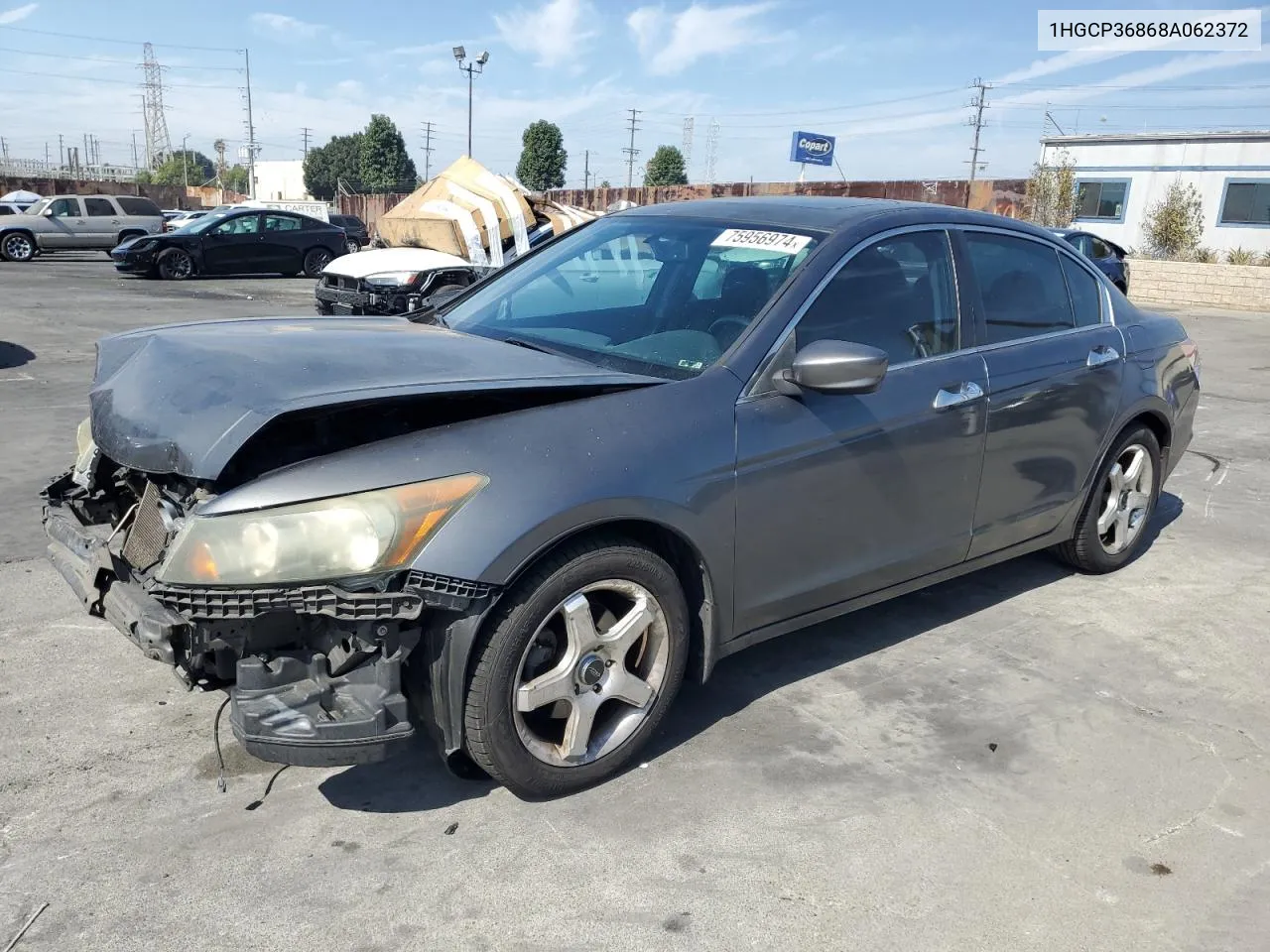 2008 Honda Accord Exl VIN: 1HGCP36868A062372 Lot: 75956974