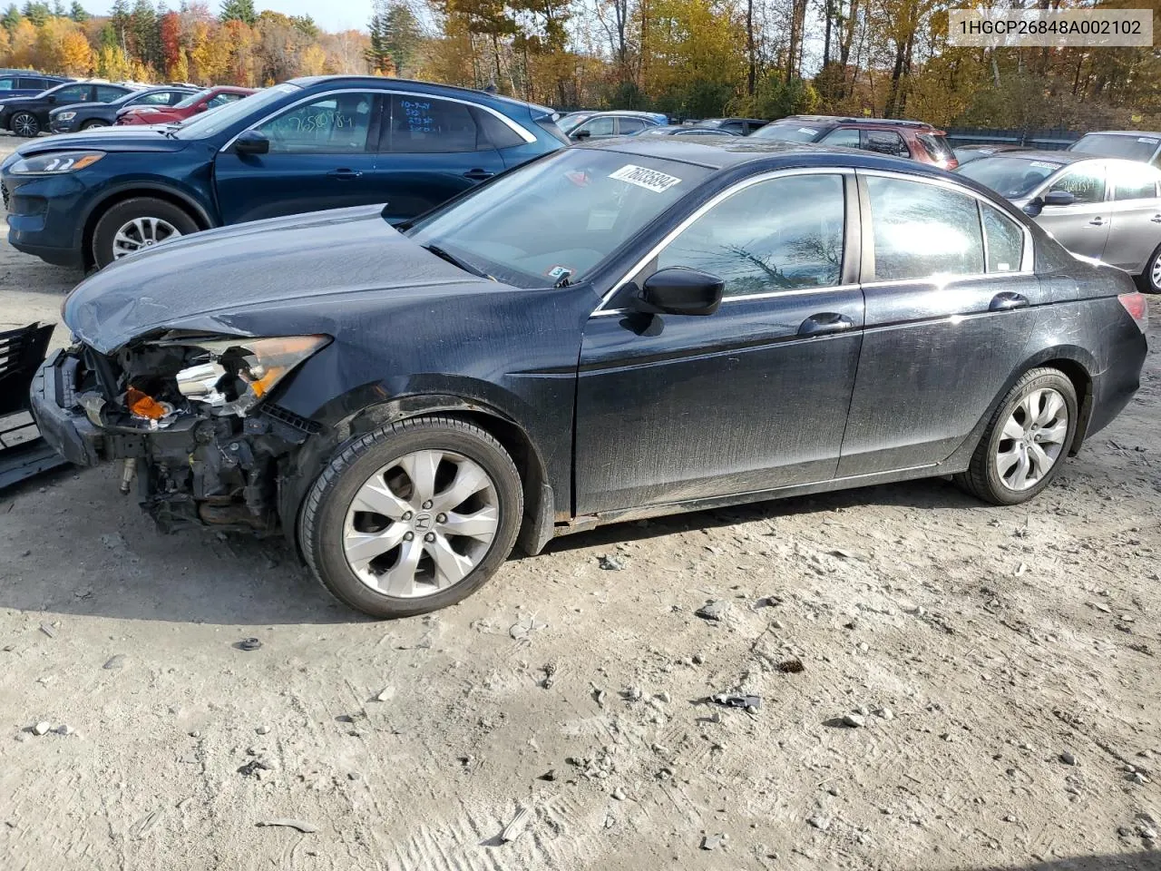 2008 Honda Accord Exl VIN: 1HGCP26848A002102 Lot: 76035894