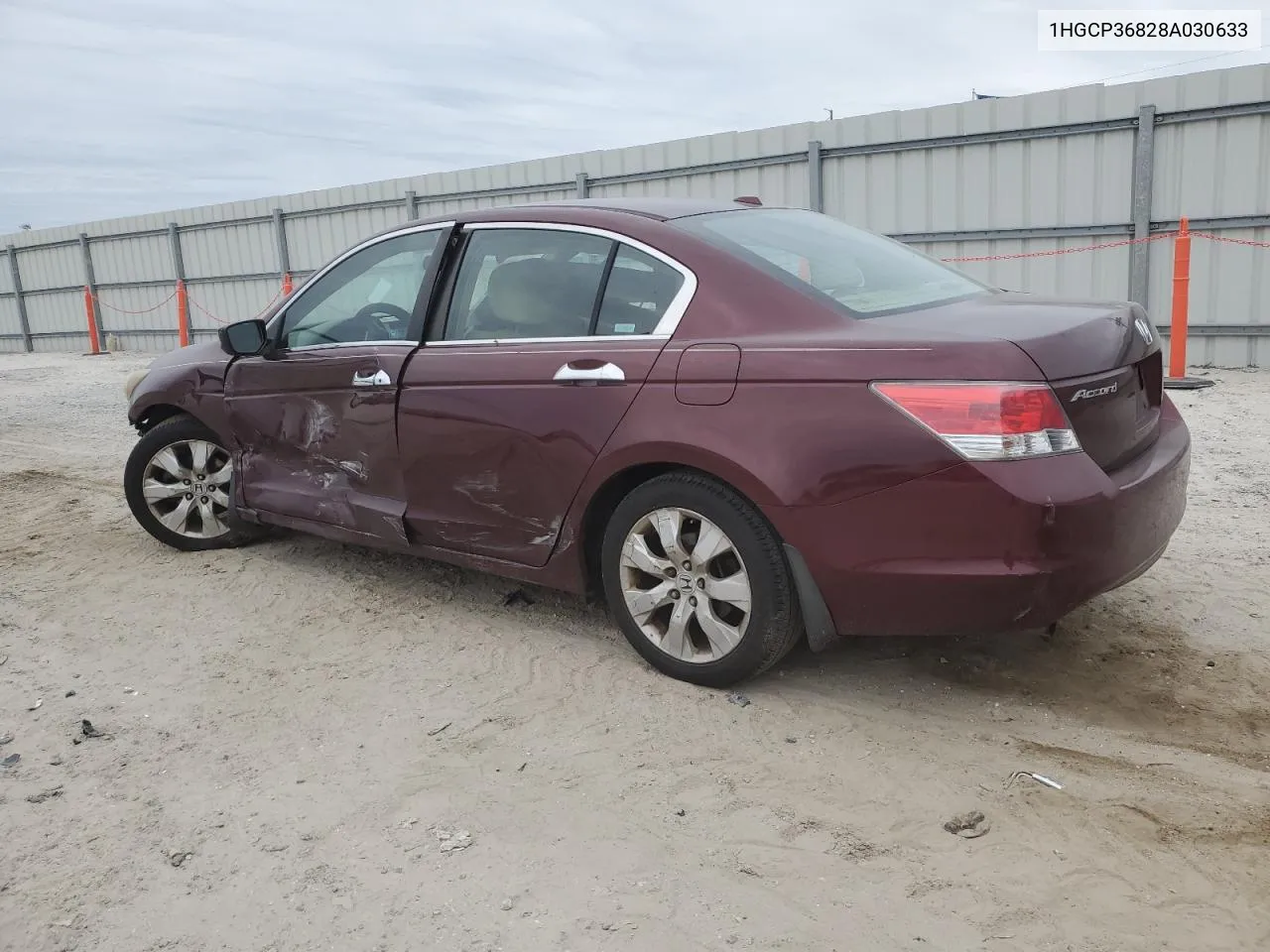 1HGCP36828A030633 2008 Honda Accord Exl