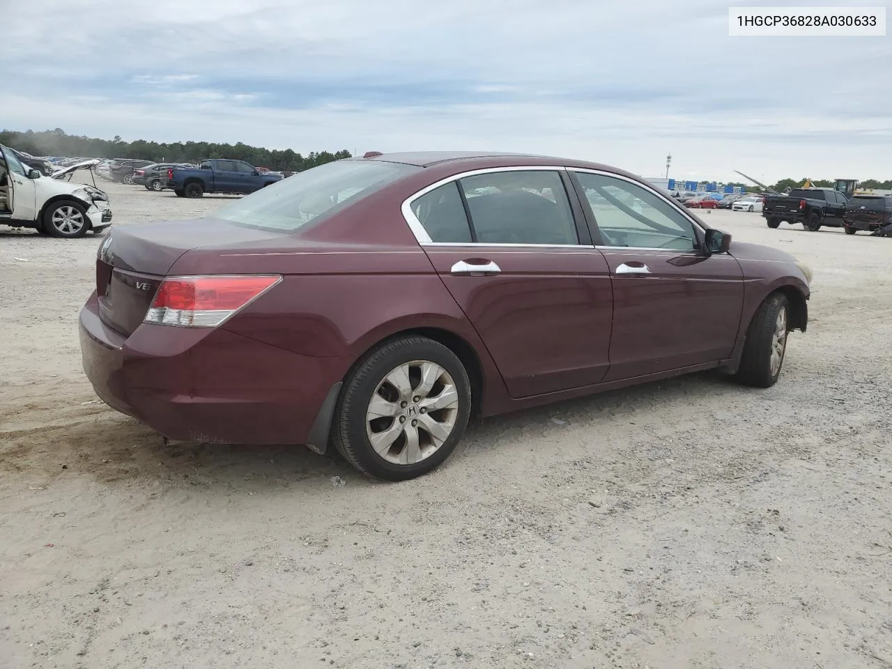 2008 Honda Accord Exl VIN: 1HGCP36828A030633 Lot: 76298154