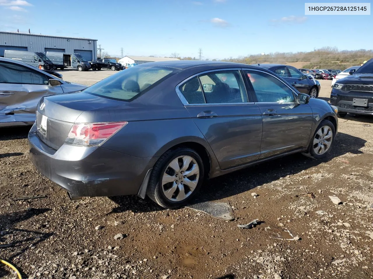 2008 Honda Accord Ex VIN: 1HGCP26728A125145 Lot: 76622184