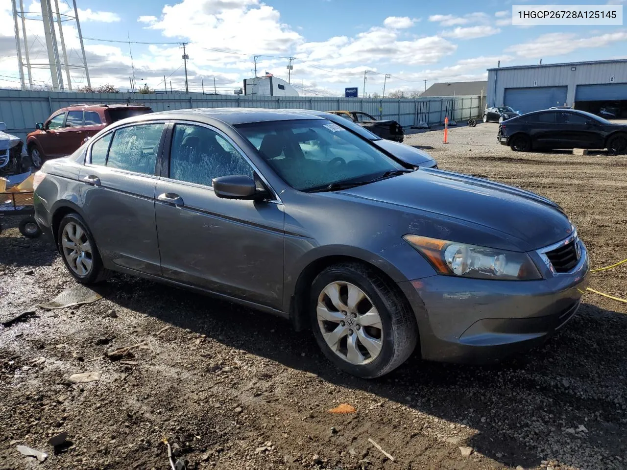 2008 Honda Accord Ex VIN: 1HGCP26728A125145 Lot: 76622184