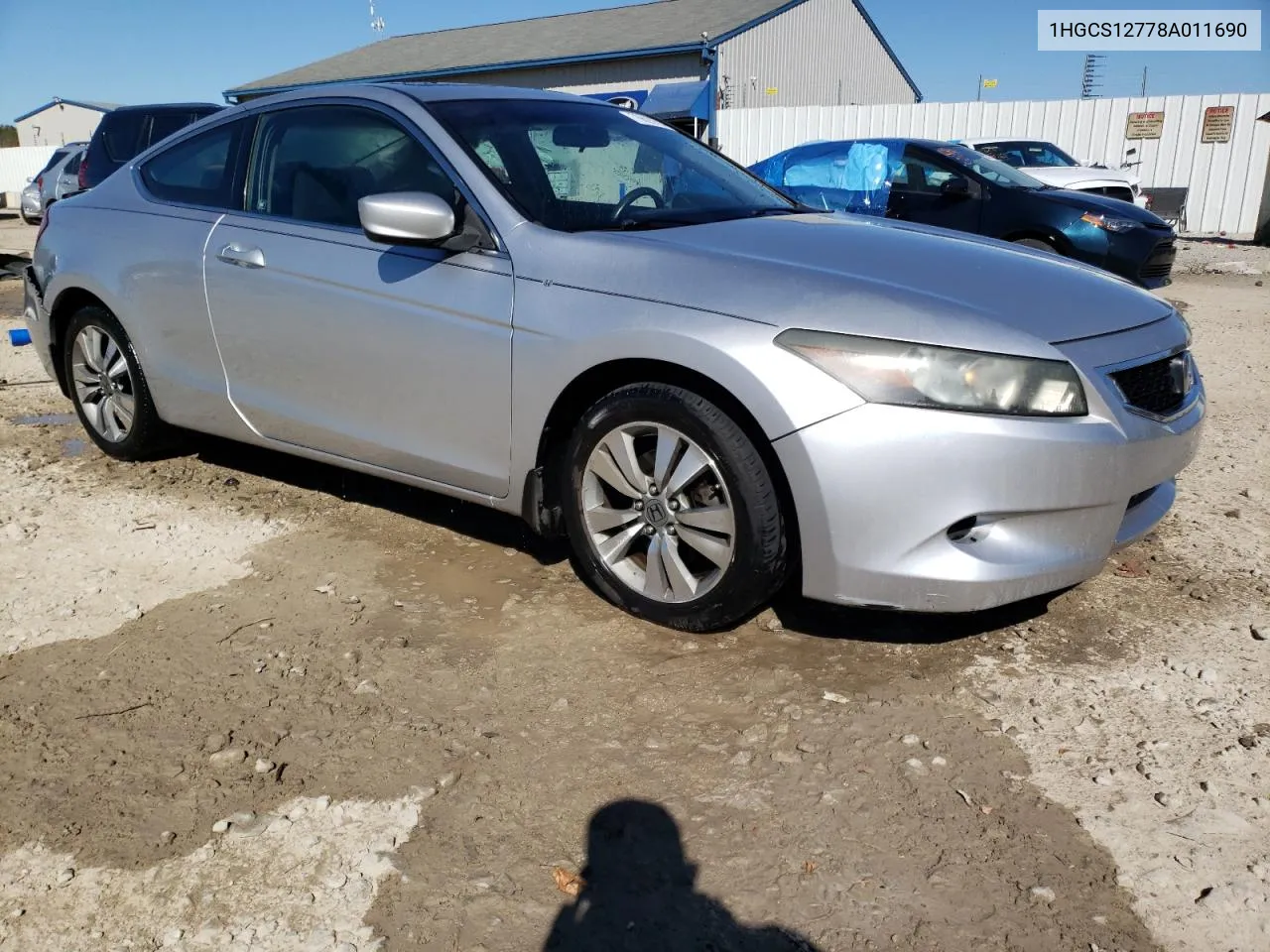 1HGCS12778A011690 2008 Honda Accord Ex