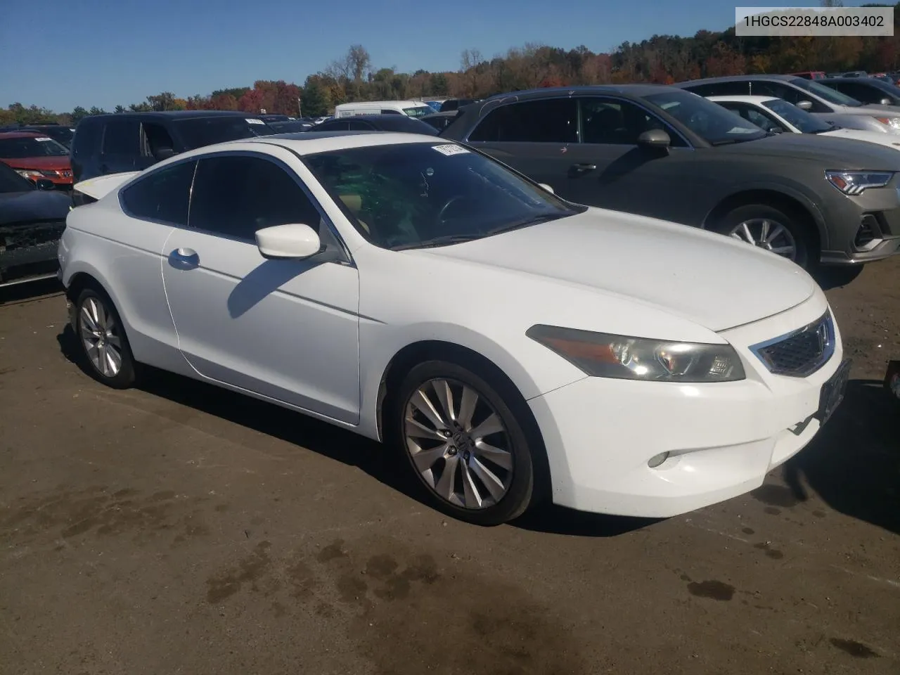 2008 Honda Accord Exl VIN: 1HGCS22848A003402 Lot: 76712734