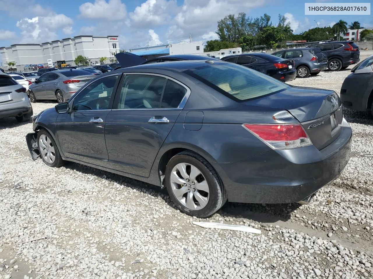 2008 Honda Accord Exl VIN: 1HGCP36828A017610 Lot: 77032754