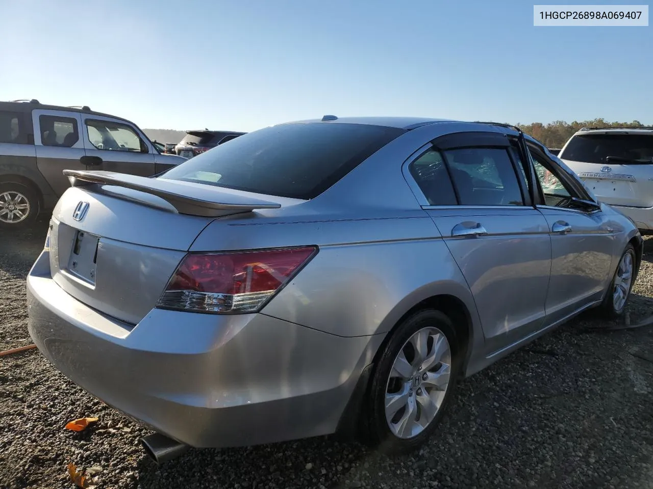 2008 Honda Accord Exl VIN: 1HGCP26898A069407 Lot: 77173334