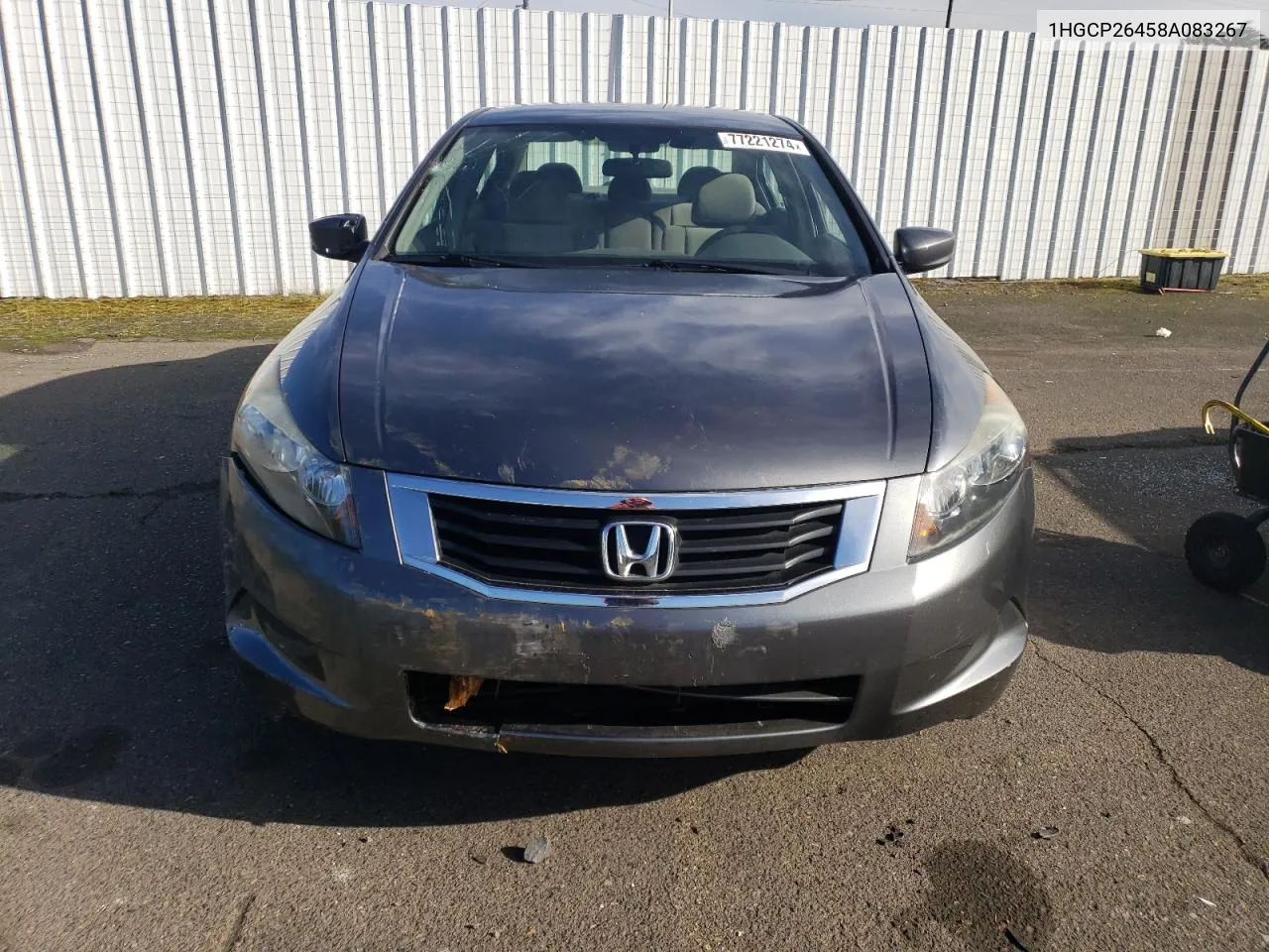 2008 Honda Accord Lxp VIN: 1HGCP26458A083267 Lot: 77221274