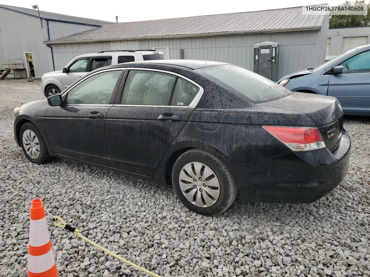 2008 Honda Accord Lx VIN: 1HGCP26378A140608 Lot: 77657694