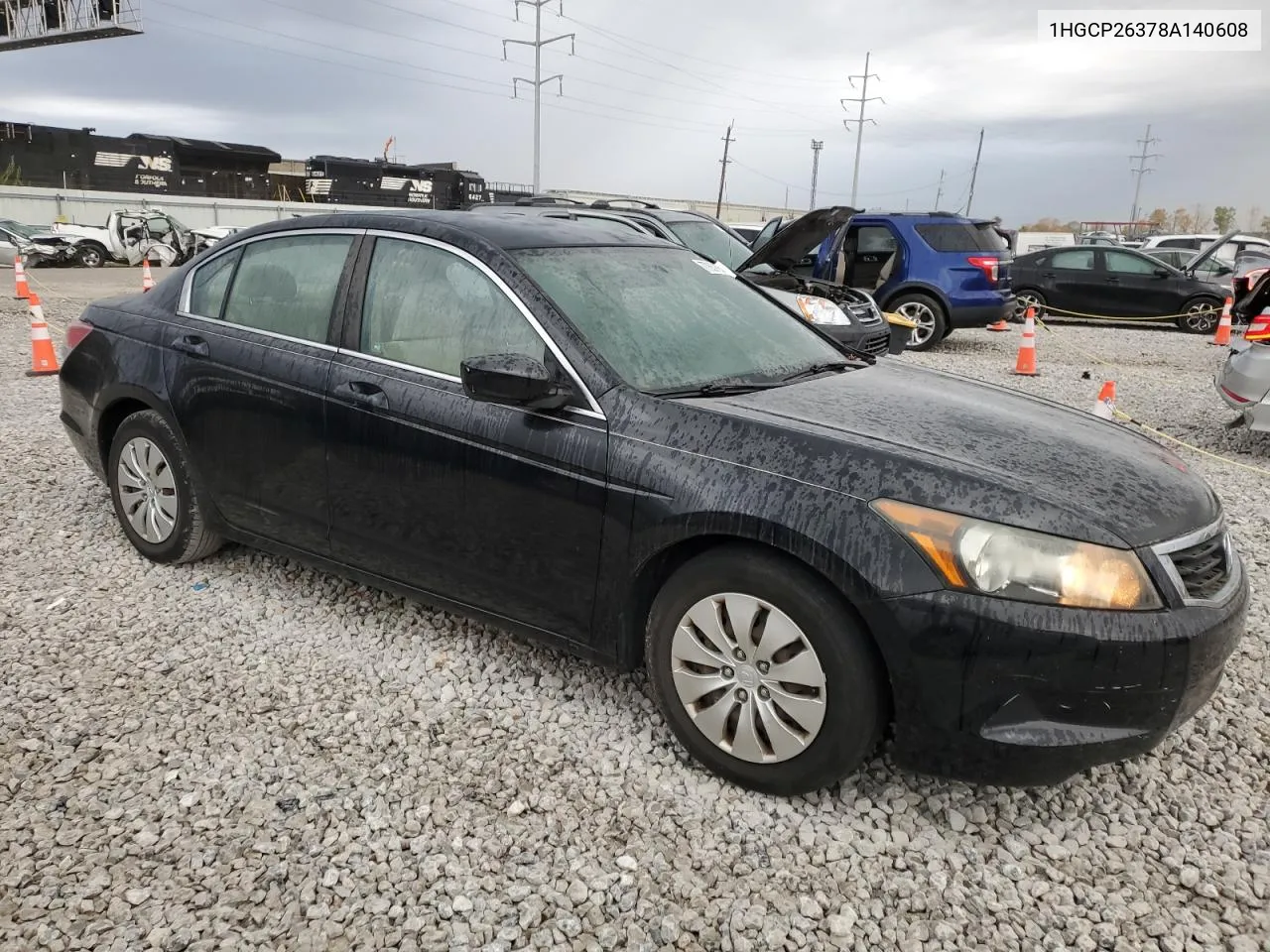 2008 Honda Accord Lx VIN: 1HGCP26378A140608 Lot: 77657694