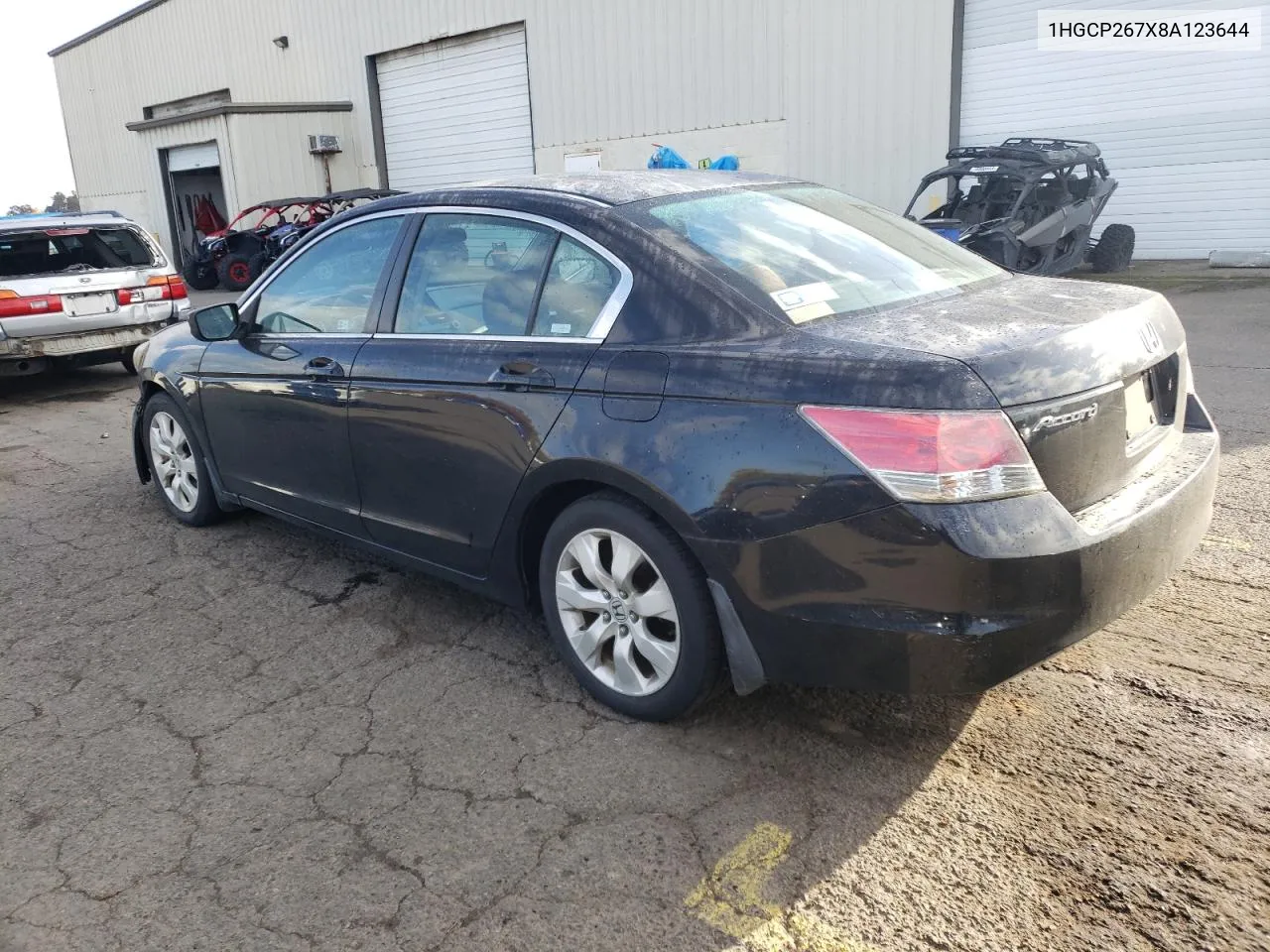 2008 Honda Accord Ex VIN: 1HGCP267X8A123644 Lot: 78023604