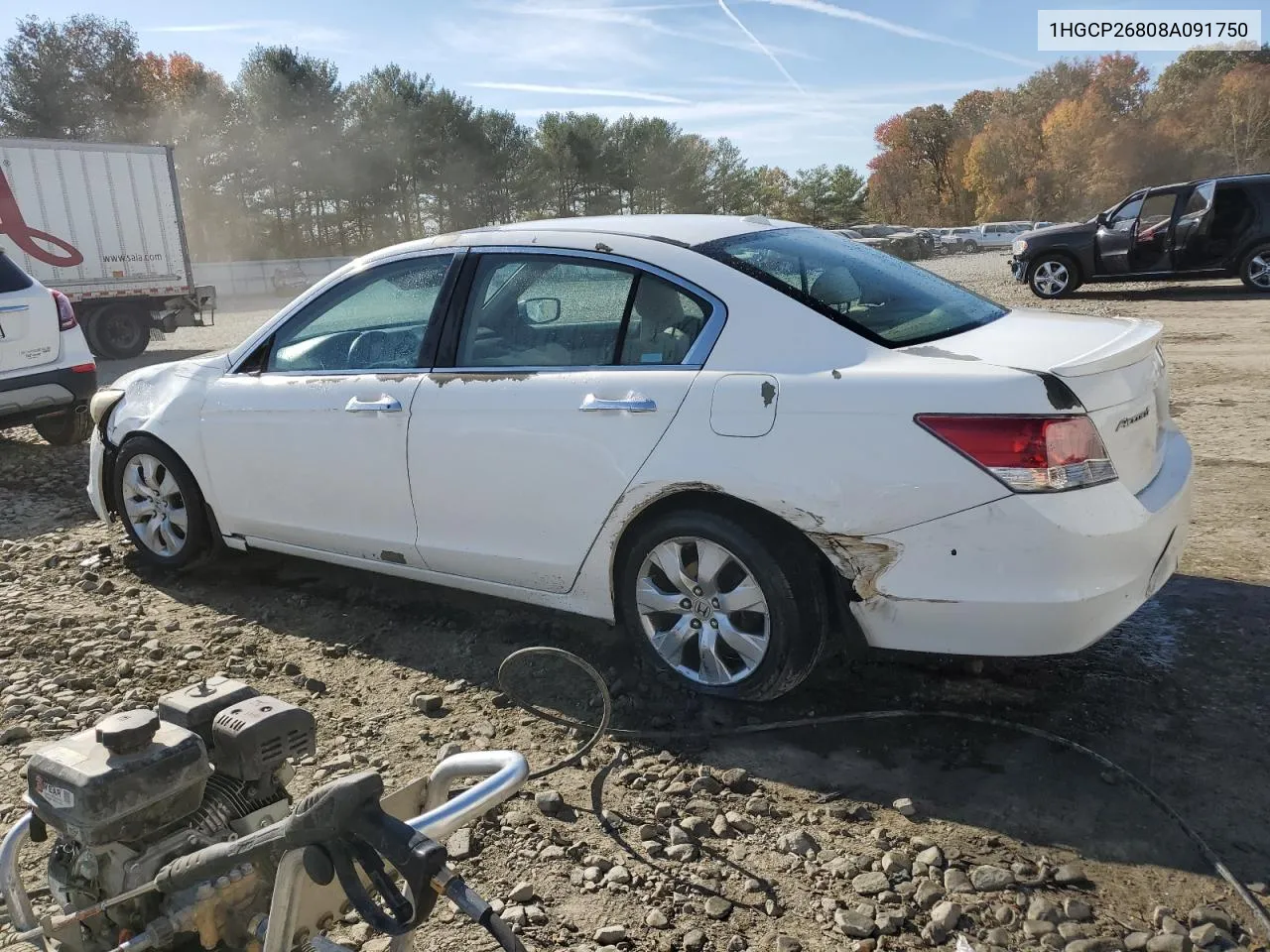 2008 Honda Accord Exl VIN: 1HGCP26808A091750 Lot: 78097944