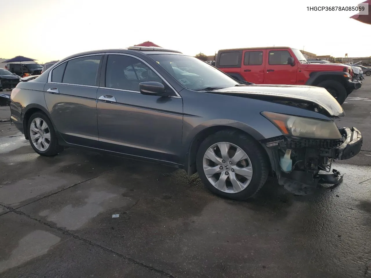 2008 Honda Accord Exl VIN: 1HGCP36878A085059 Lot: 78861184