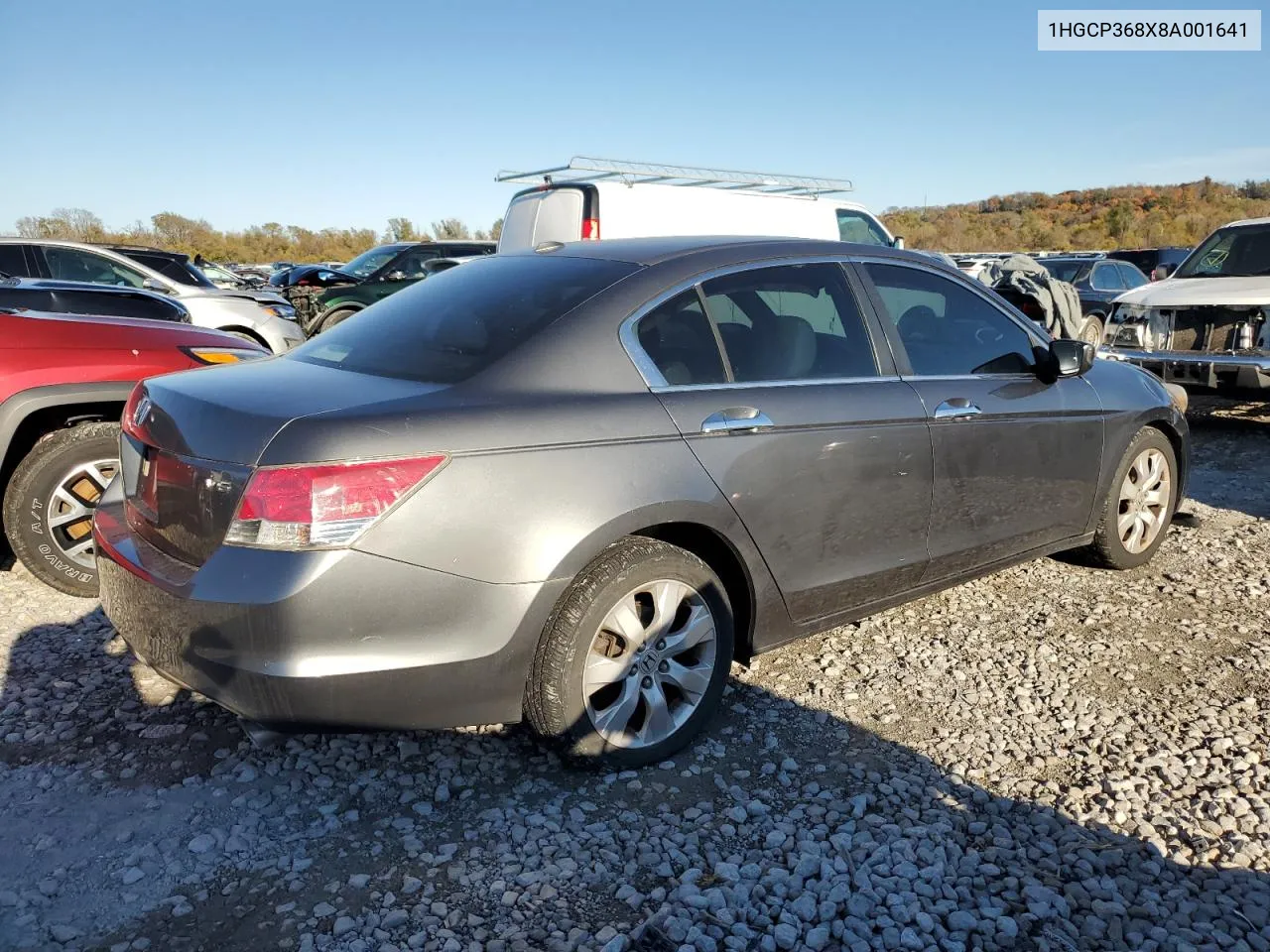 2008 Honda Accord Exl VIN: 1HGCP368X8A001641 Lot: 79008604