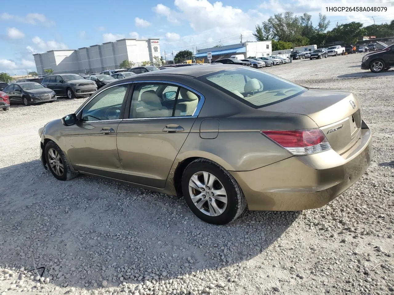 2008 Honda Accord Lxp VIN: 1HGCP26458A048079 Lot: 79999034