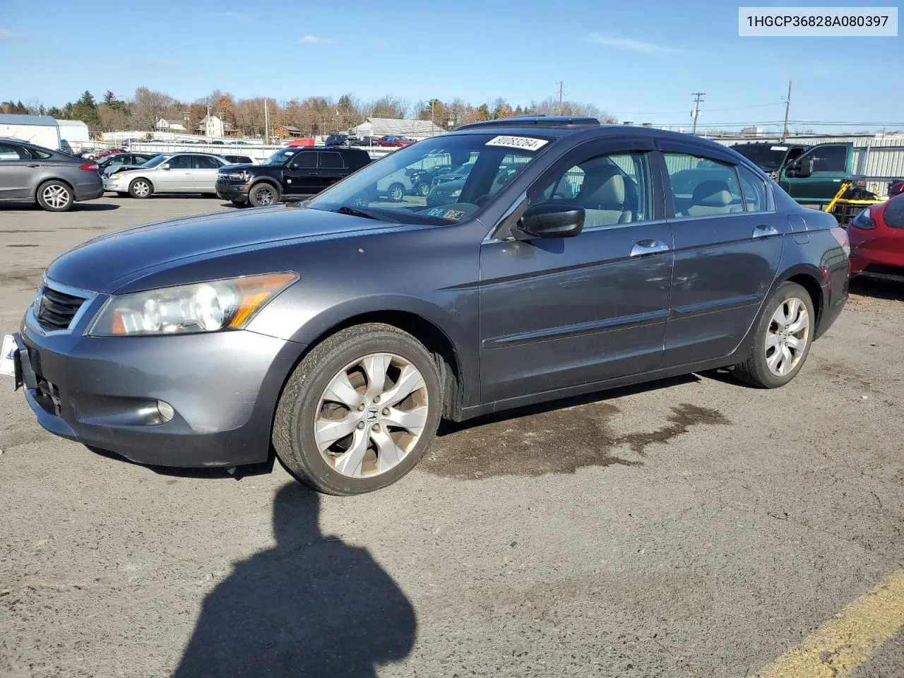 2008 Honda Accord Exl VIN: 1HGCP36828A080397 Lot: 80083264