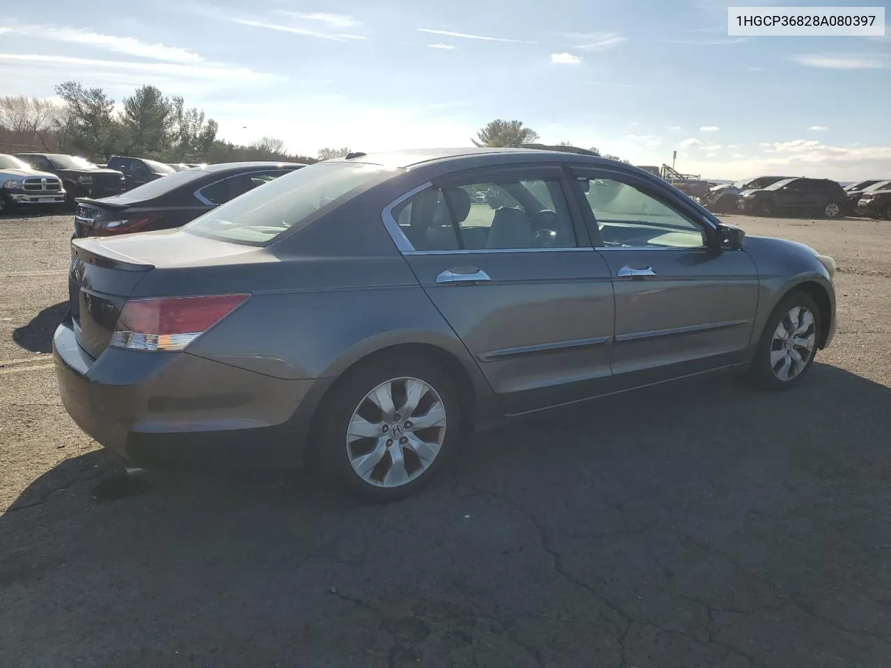 2008 Honda Accord Exl VIN: 1HGCP36828A080397 Lot: 80083264