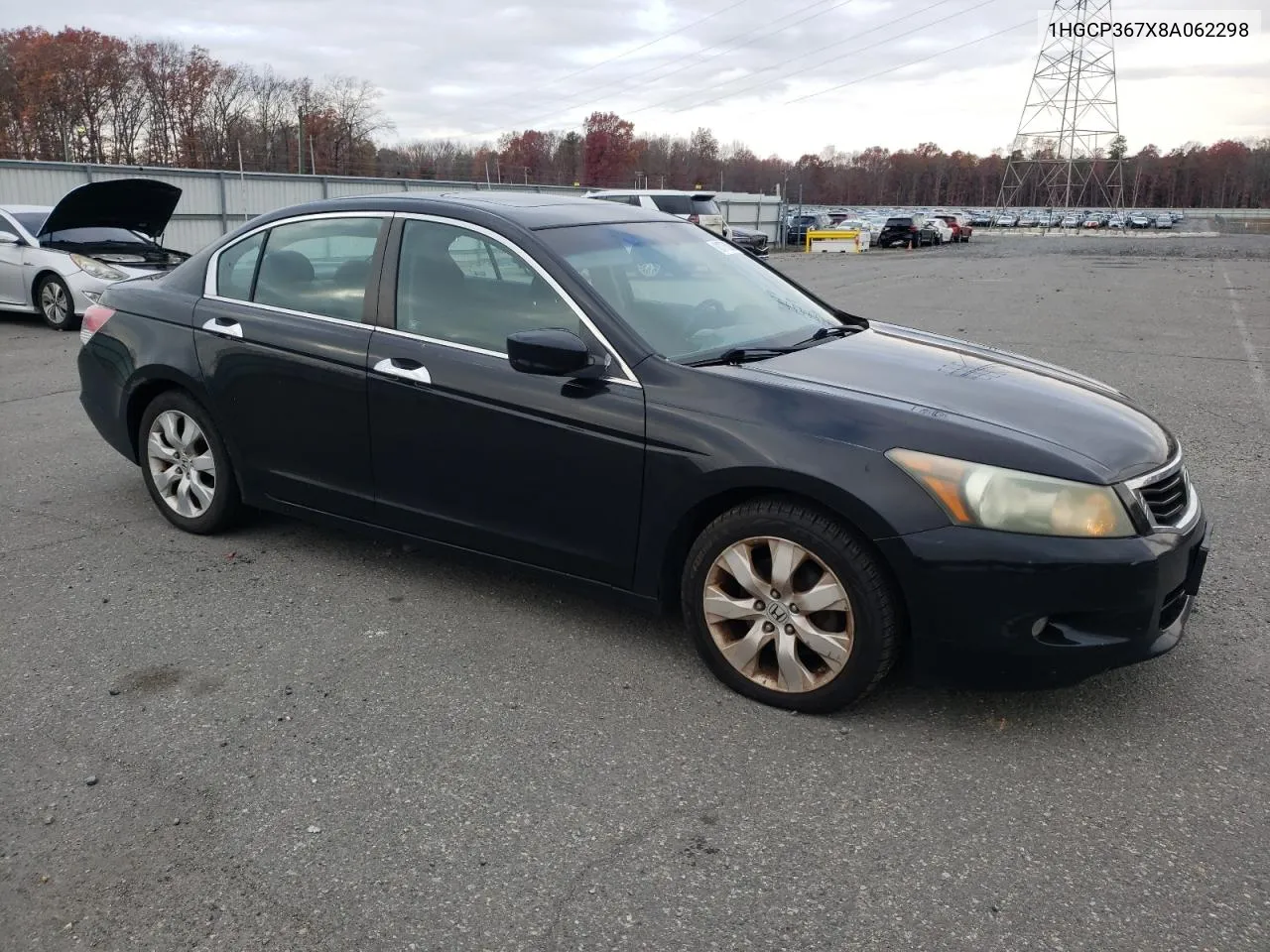 2008 Honda Accord Ex VIN: 1HGCP367X8A062298 Lot: 81775524