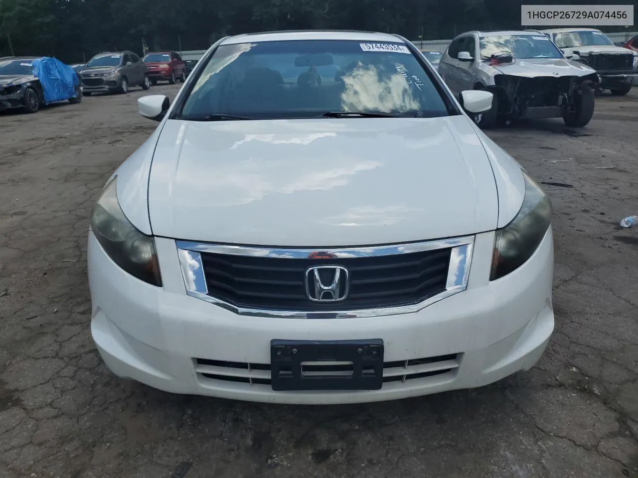 2009 Honda Accord Ex VIN: 1HGCP26729A074456 Lot: 57443534