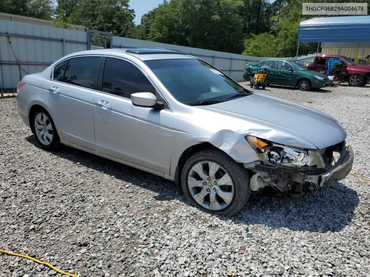 2009 Honda Accord Exl VIN: 1HGCP36829A004678 Lot: 65120154