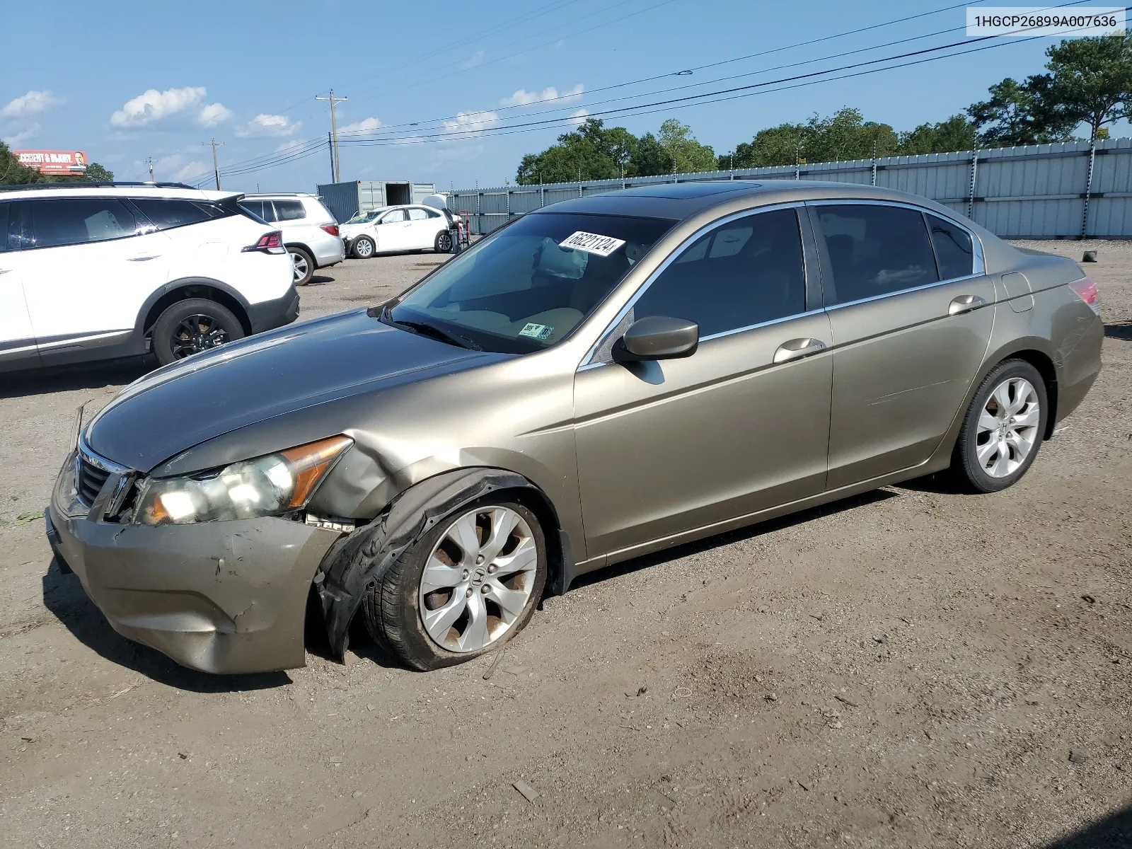 2009 Honda Accord Exl VIN: 1HGCP26899A007636 Lot: 66221124