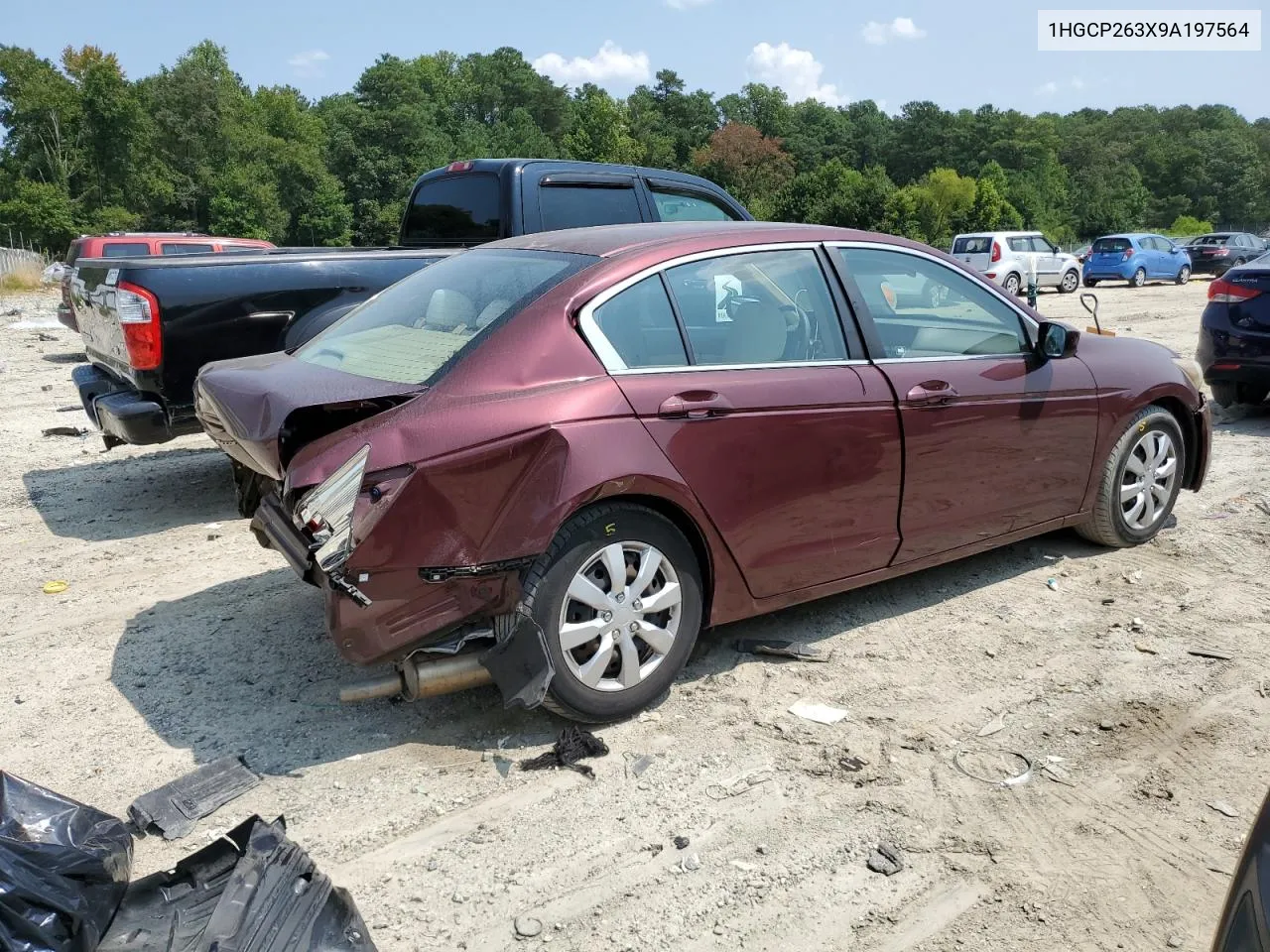 2009 Honda Accord Lx VIN: 1HGCP263X9A197564 Lot: 66503674