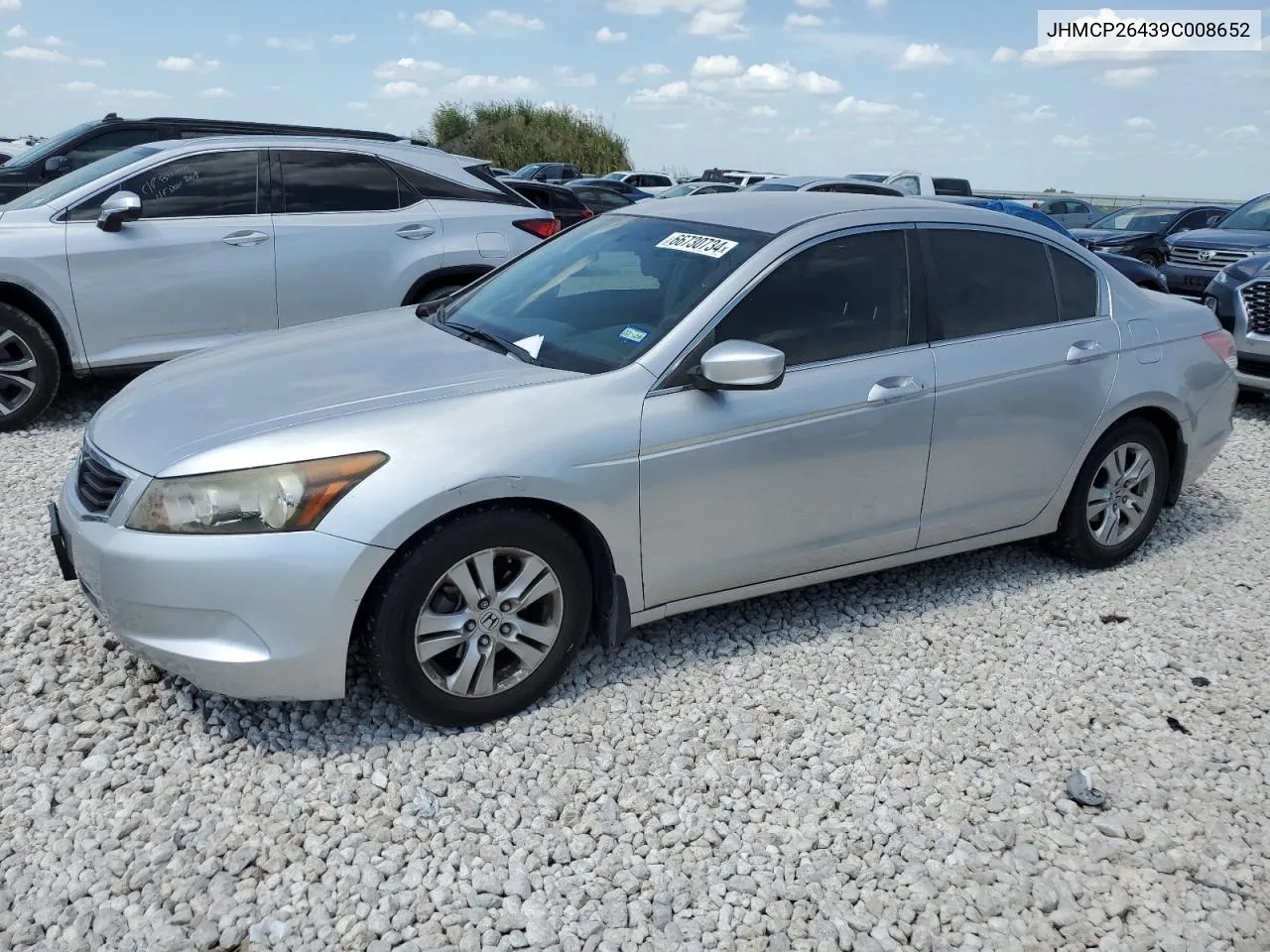 2009 Honda Accord Lxp VIN: JHMCP26439C008652 Lot: 66730734