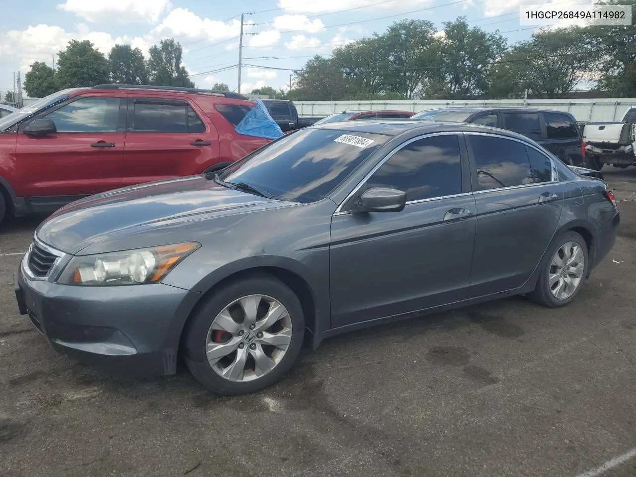 2009 Honda Accord Exl VIN: 1HGCP26849A114982 Lot: 66901884