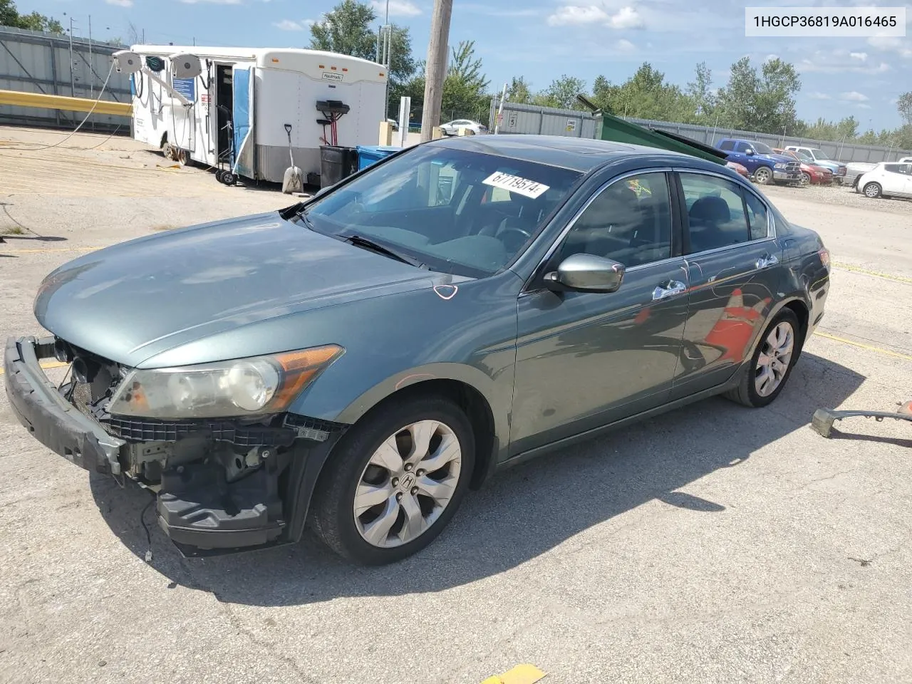 2009 Honda Accord Exl VIN: 1HGCP36819A016465 Lot: 67719574