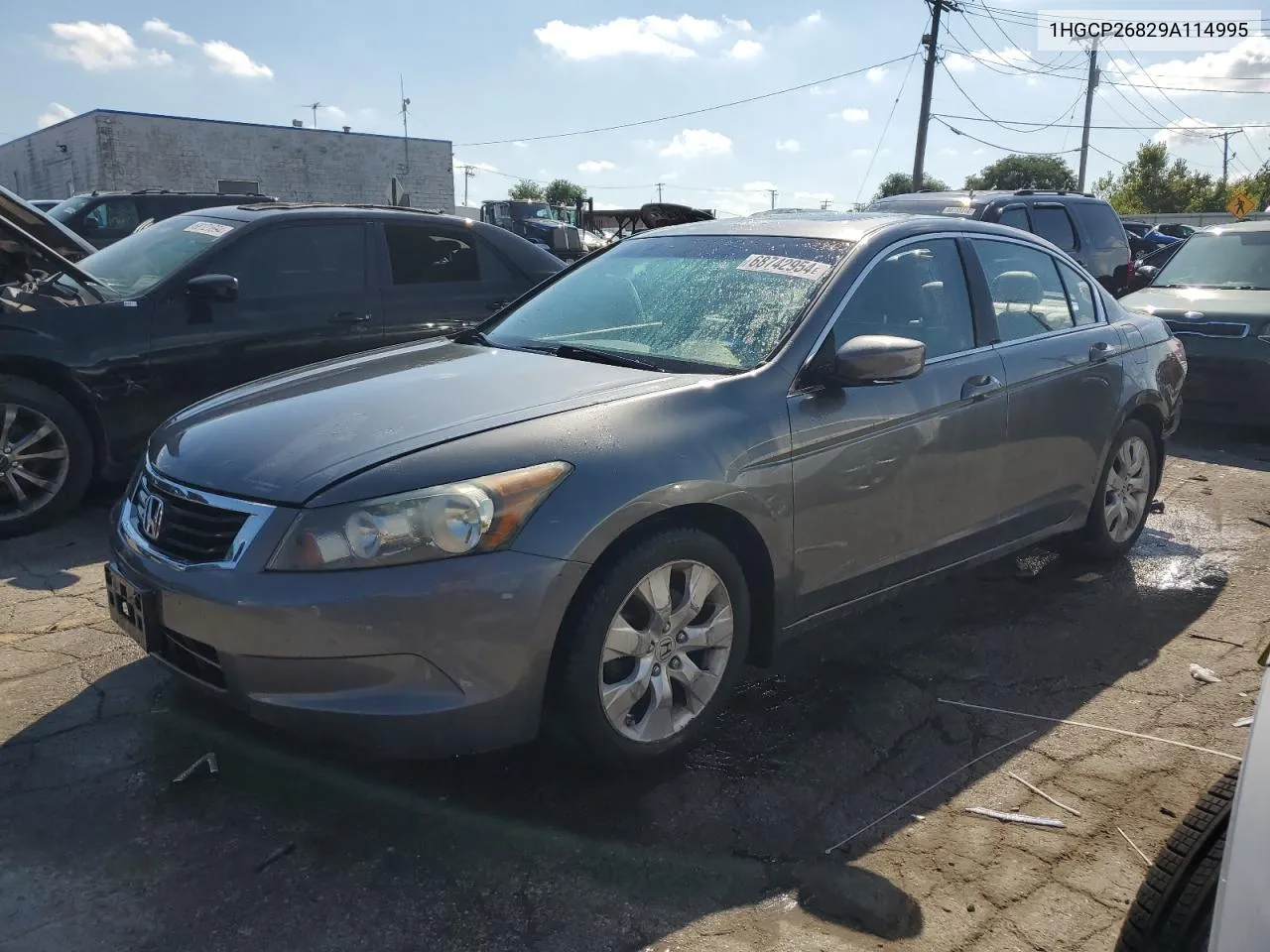 2009 Honda Accord Exl VIN: 1HGCP26829A114995 Lot: 68742954