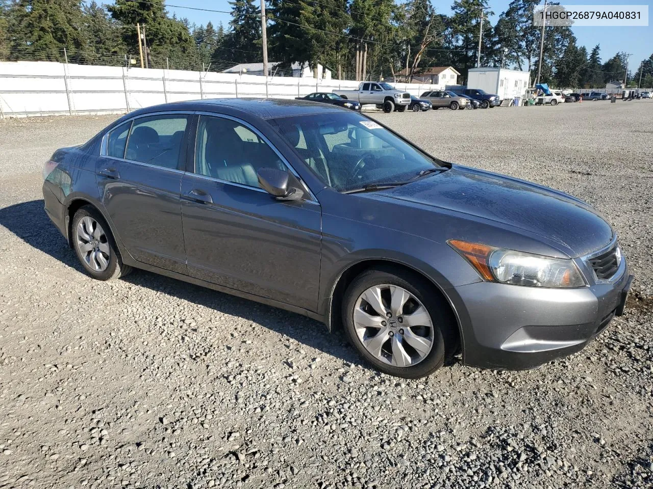 2009 Honda Accord Exl VIN: 1HGCP26879A040831 Lot: 69640794