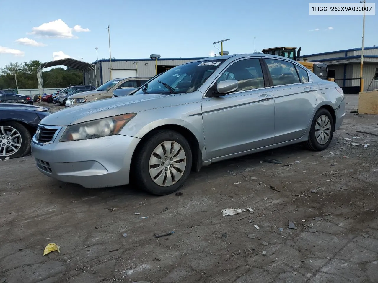 2009 Honda Accord Lx VIN: 1HGCP263X9A030007 Lot: 70382154