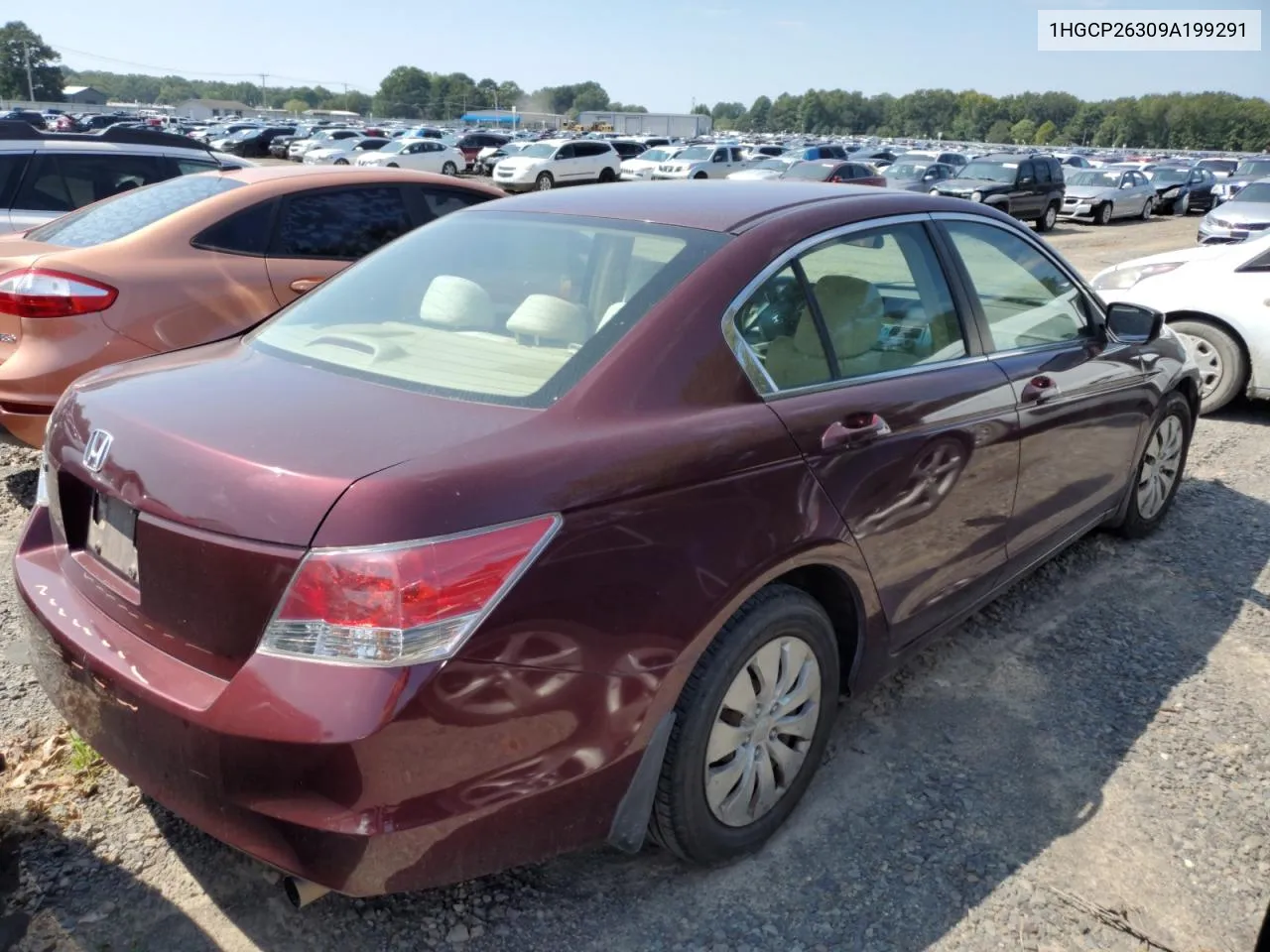 2009 Honda Accord Lx VIN: 1HGCP26309A199291 Lot: 70452424