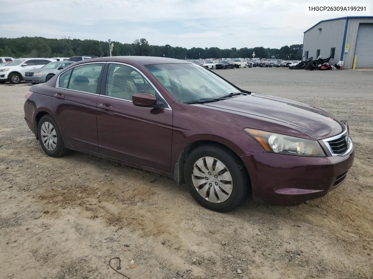 2009 Honda Accord Lx VIN: 1HGCP26309A199291 Lot: 70452424