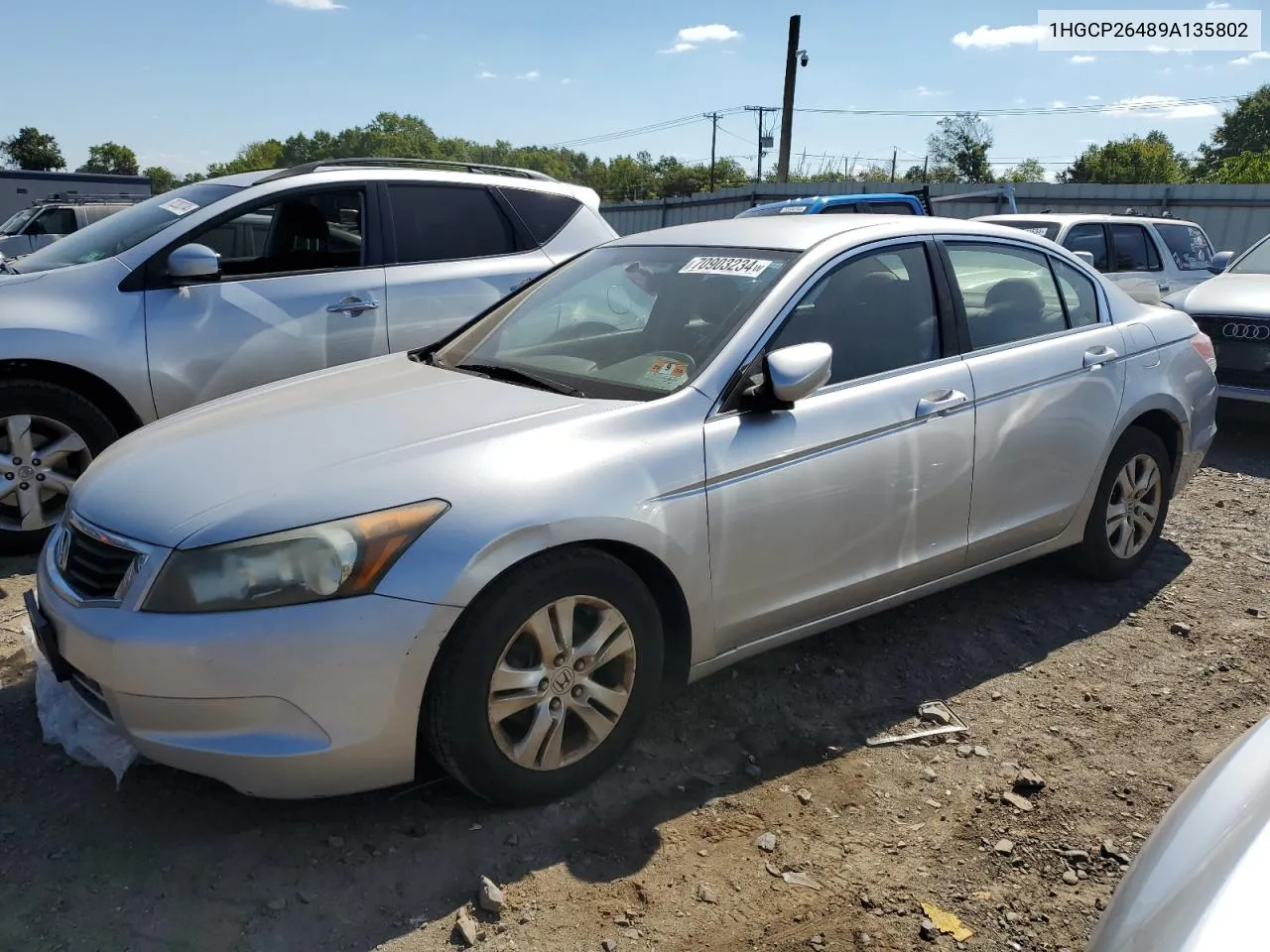 2009 Honda Accord Lxp VIN: 1HGCP26489A135802 Lot: 70903234