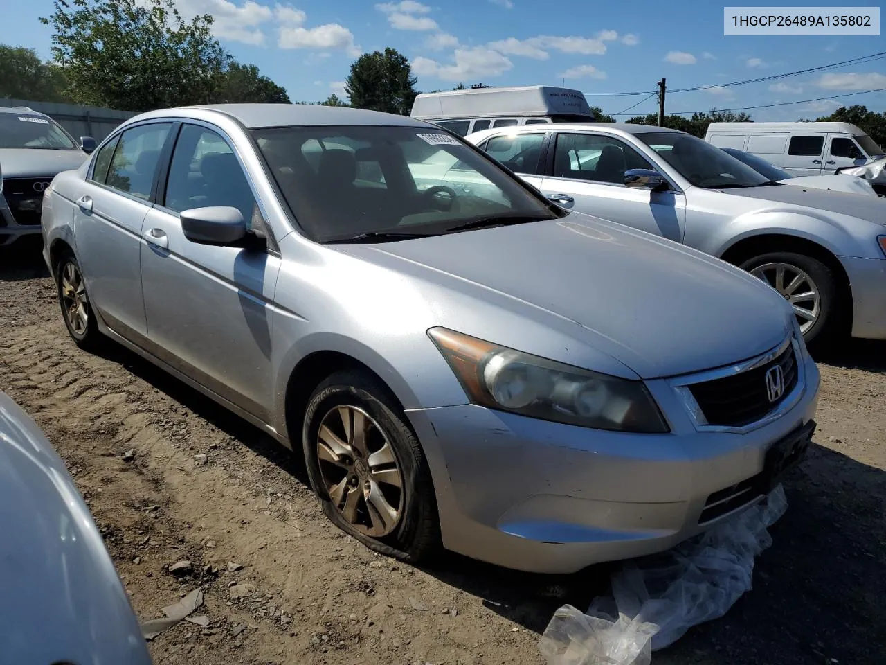 2009 Honda Accord Lxp VIN: 1HGCP26489A135802 Lot: 70903234