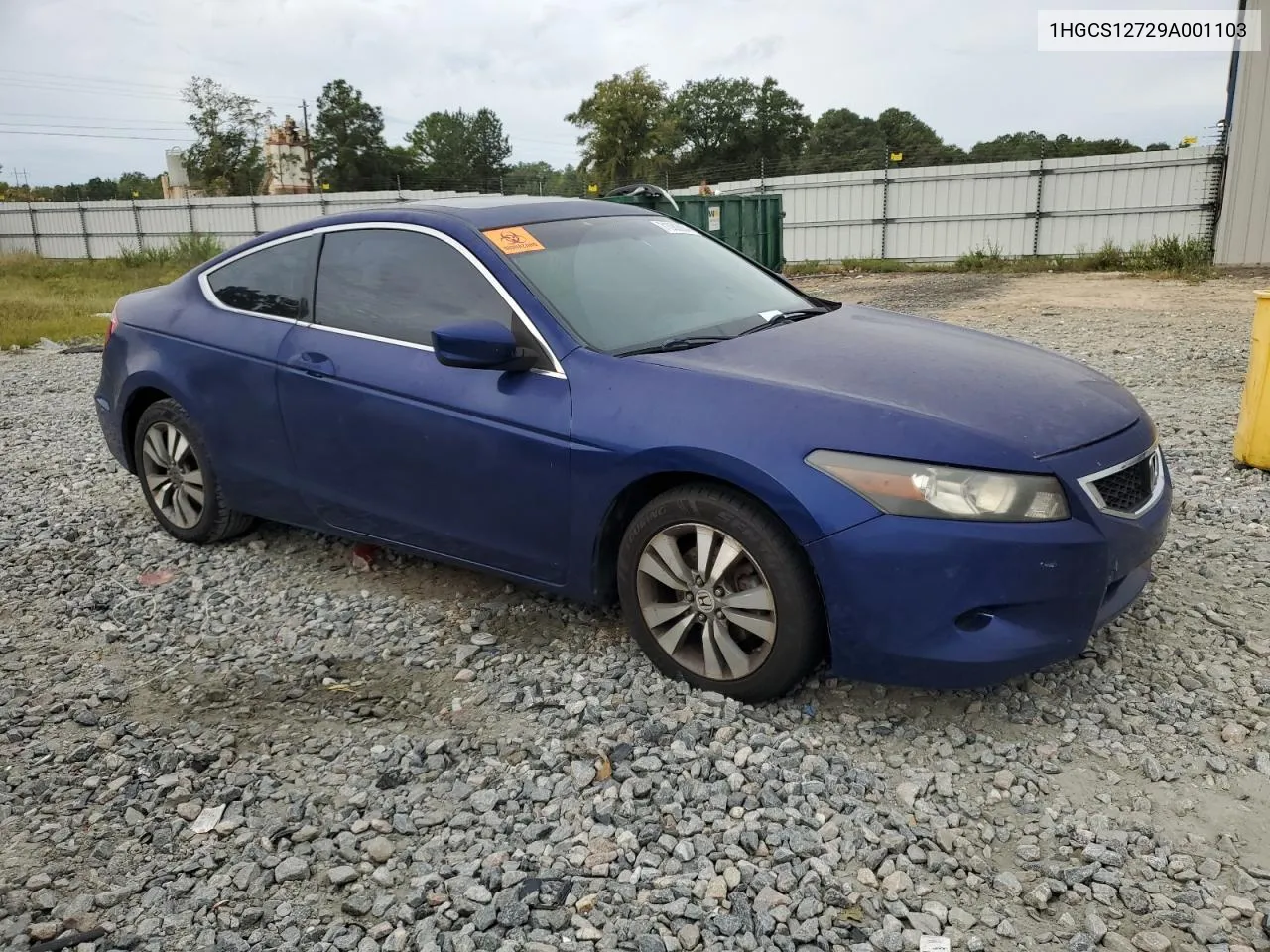 1HGCS12729A001103 2009 Honda Accord Ex