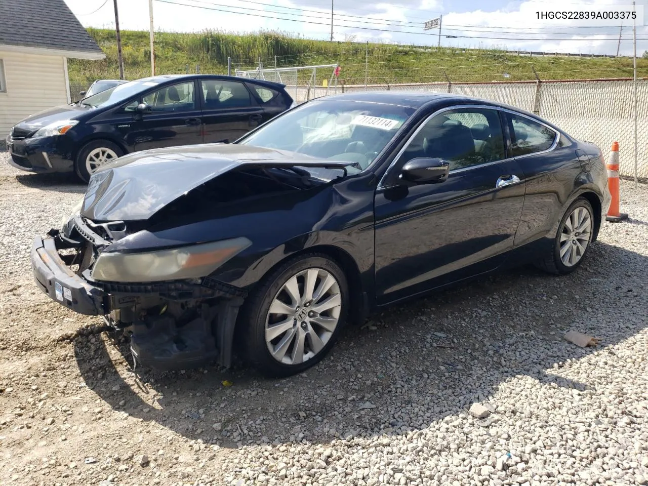 1HGCS22839A003375 2009 Honda Accord Exl