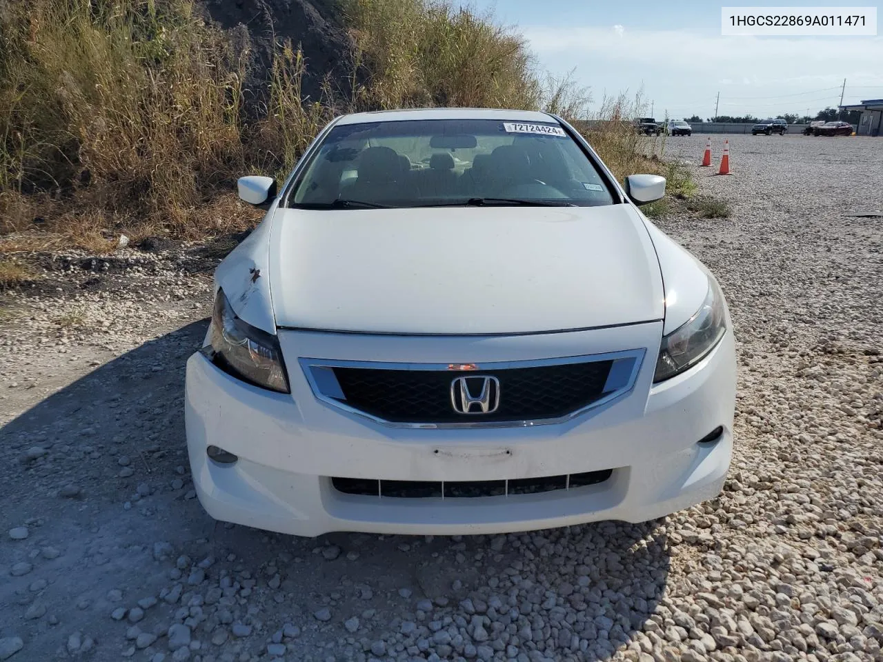 2009 Honda Accord Exl VIN: 1HGCS22869A011471 Lot: 72724424