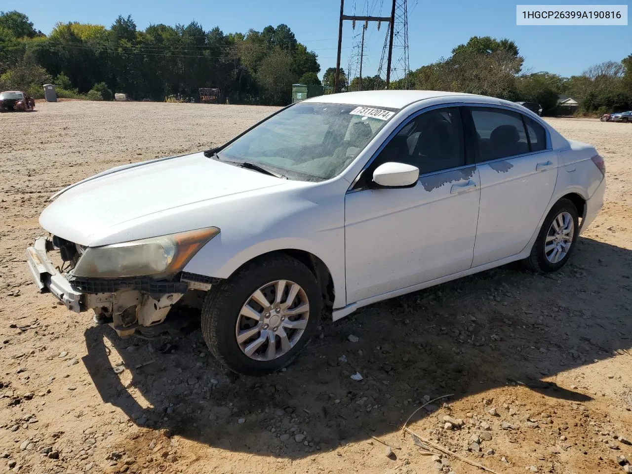 1HGCP26399A190816 2009 Honda Accord Lx