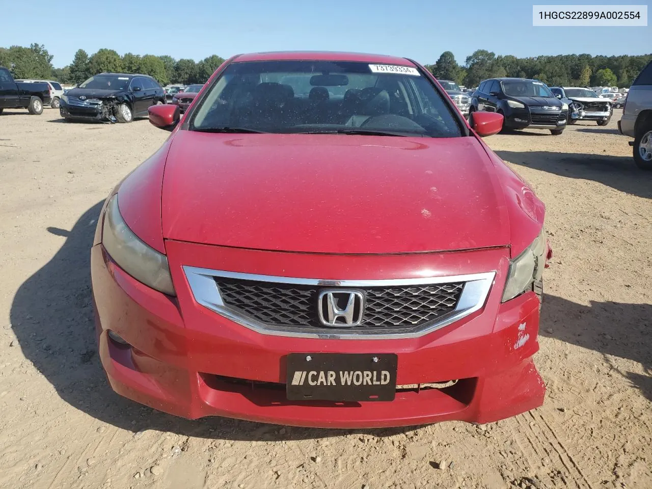 2009 Honda Accord Exl VIN: 1HGCS22899A002554 Lot: 73739334