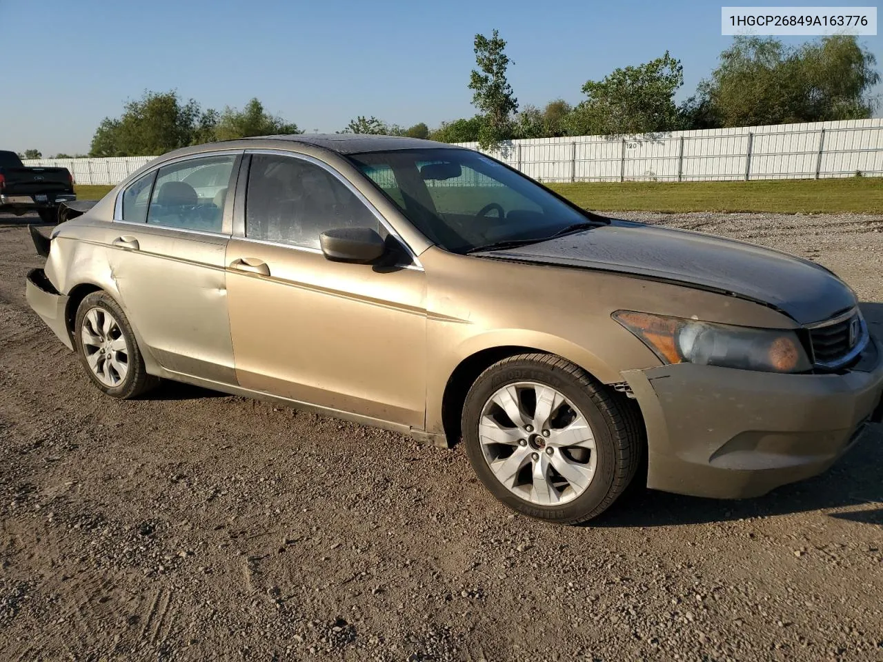 2009 Honda Accord Exl VIN: 1HGCP26849A163776 Lot: 74317984