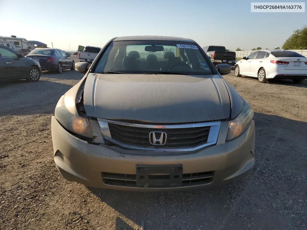 2009 Honda Accord Exl VIN: 1HGCP26849A163776 Lot: 74317984