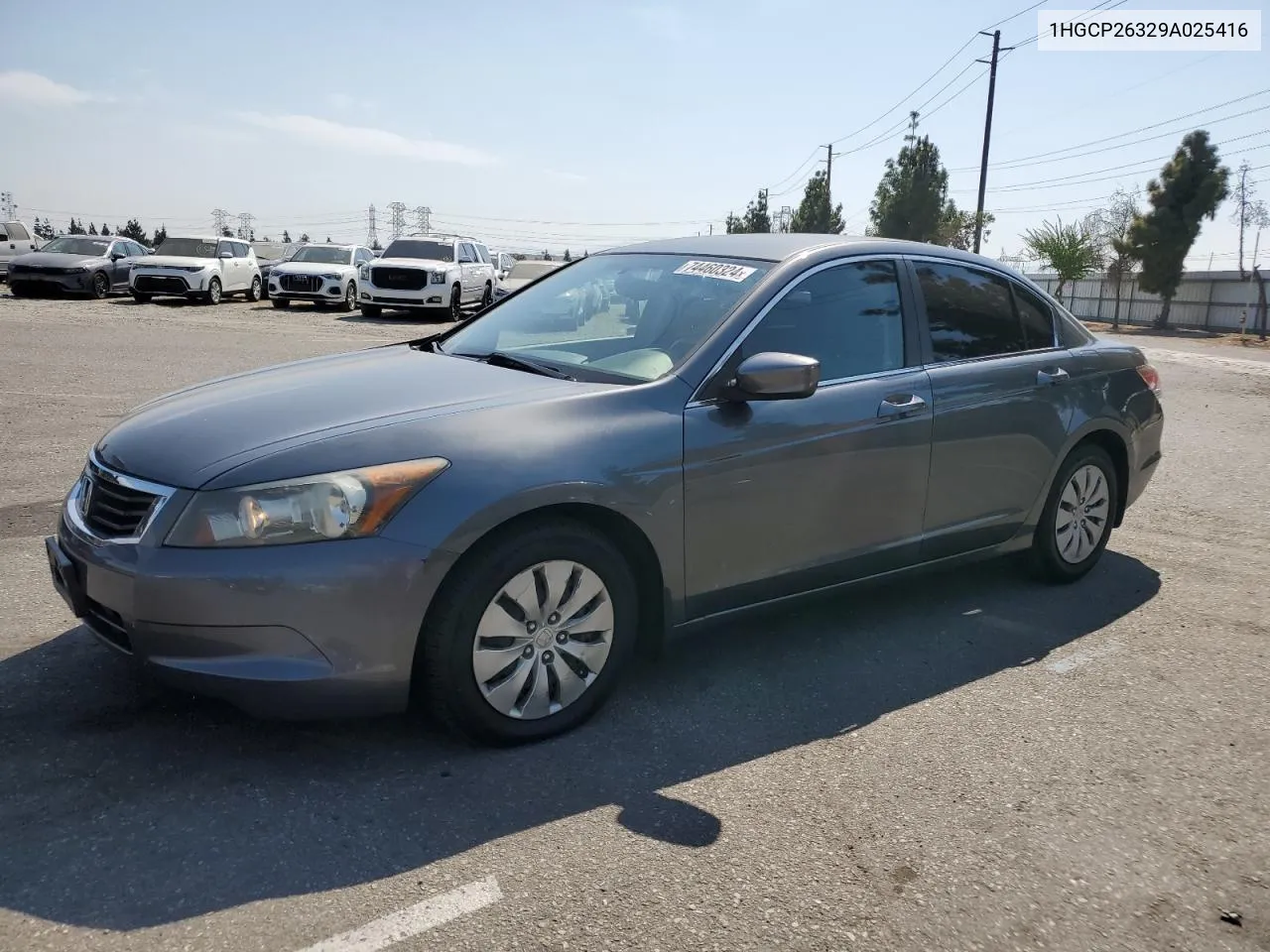 2009 Honda Accord Lx VIN: 1HGCP26329A025416 Lot: 74460324