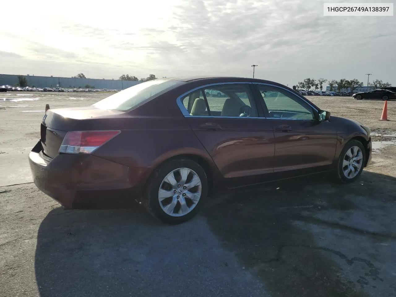 2009 Honda Accord Ex VIN: 1HGCP26749A138397 Lot: 75247314