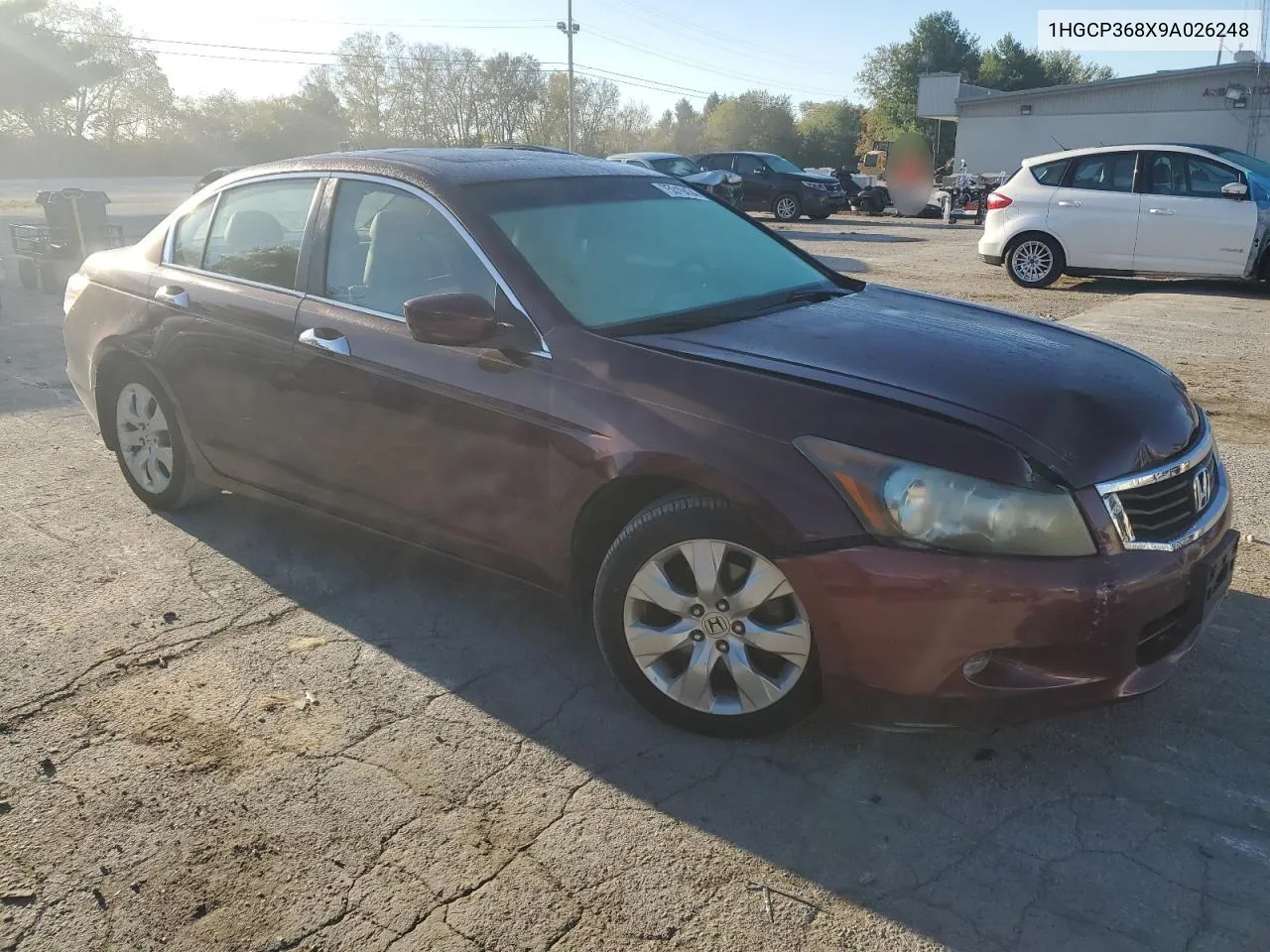 1HGCP368X9A026248 2009 Honda Accord Exl