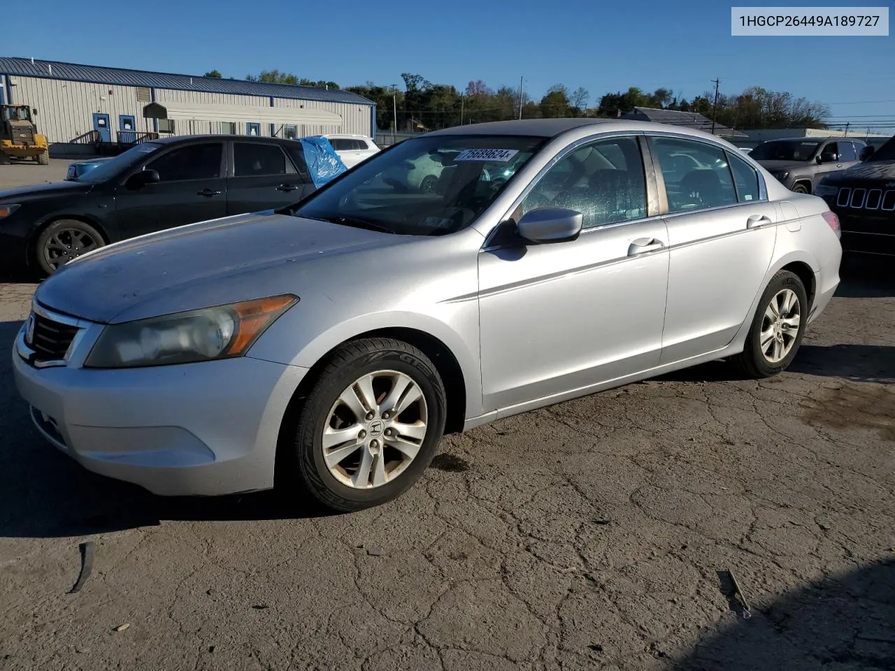 2009 Honda Accord Lxp VIN: 1HGCP26449A189727 Lot: 75689624