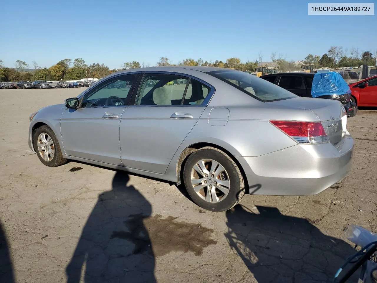 2009 Honda Accord Lxp VIN: 1HGCP26449A189727 Lot: 75689624